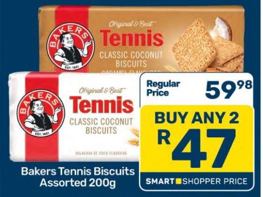 Bakers Tennis Biscuits Assorted 200g