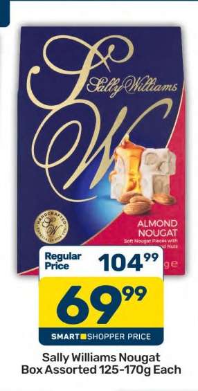 Sally Williams Nougat Box Assorted 125-170g Each