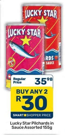 Lucky Star Pilchards in Sauce Assorted 155g