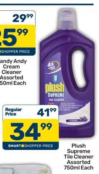 Plush Supreme Tile Cleaner Assorted 750ml Each
