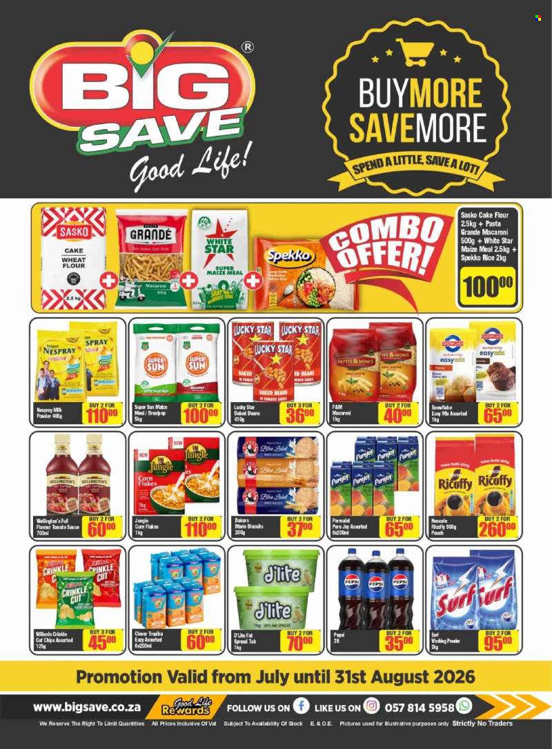 Big Save catalogue  - 25/07/2026 - 31/08/2026.