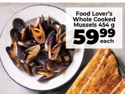 Food Lover’s Whole Cooked Mussels