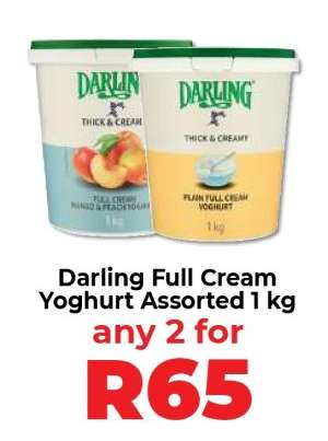 Darling Full Cream Yoghurt Assorted 1 kg