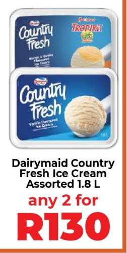 Dairymaid Country Fresh Ice Cream Assorted 1.8 L