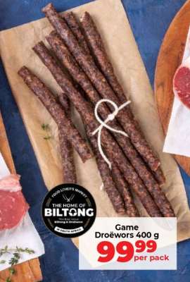 Game Droëwors 400 g