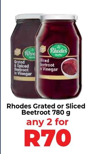 Rhodes Grated or Sliced Beetroot 780 g