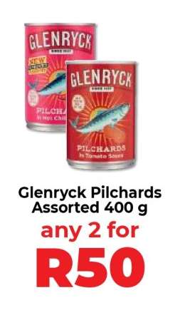 Glenryck Pilchards Assorted 400 g