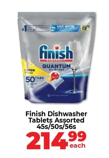 Finish Dishwasher Tablets Assorted 45s/50s/56s