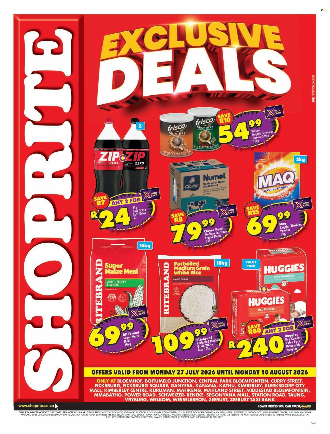 Shoprite specials - 27/07/2026 - 10/08/2026. Page 1