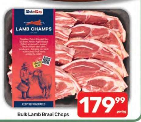 Bulk Lamb Braai Chops