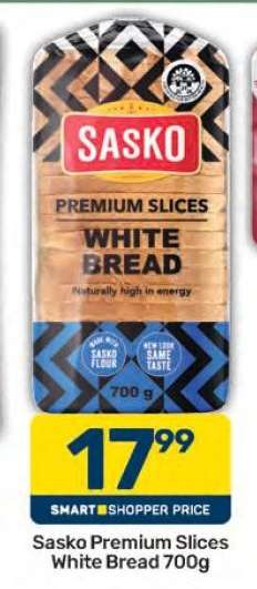 Sasko Premium Slices White Bread 700g