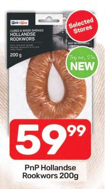 PnP Hollandse Rookwors 200g