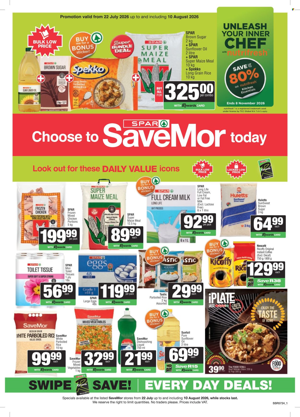 SPAR specials - 22/07/2026 - 10/08/2026. Page 1