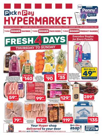 Pick n Pay catalogue  - 30/07/2026 - 02/08/2026.