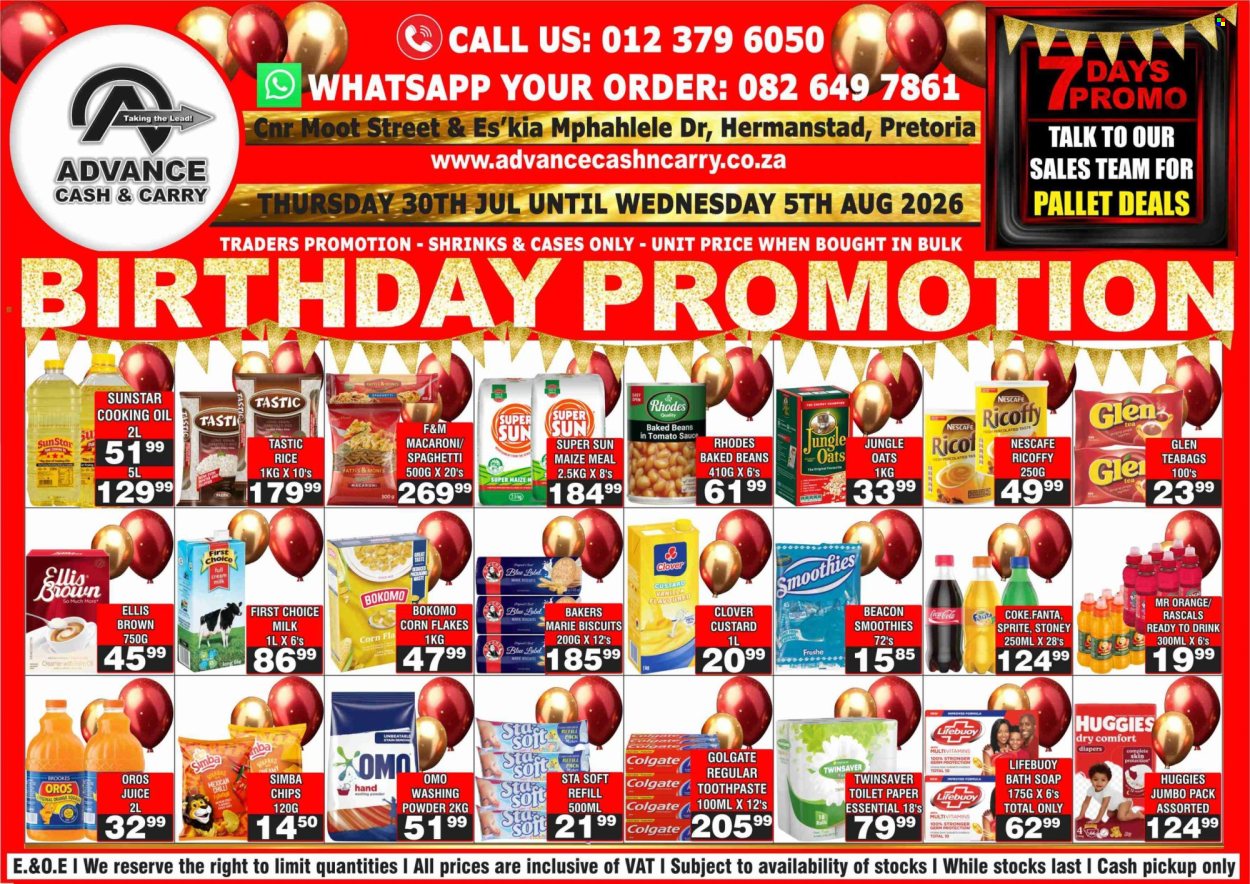 Advance Cash & Carry specials - 30/07/2026 - 05/08/2026. Page 1