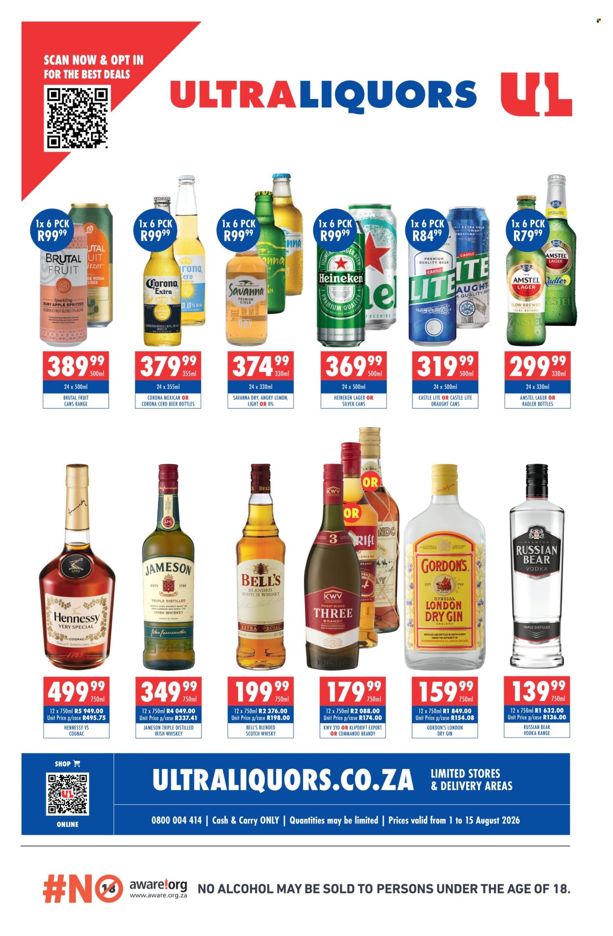 Ultra Liquors specials - 01/08/2026 - 15/08/2026. Page 1