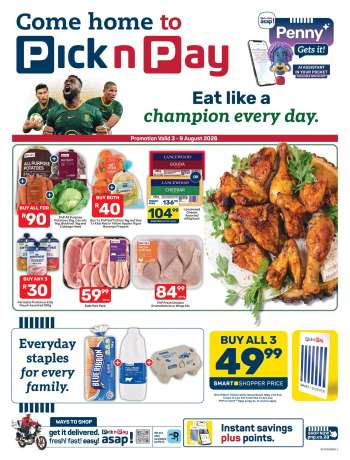 Pick n Pay catalogue  - 03/08/2026 - 09/08/2026.