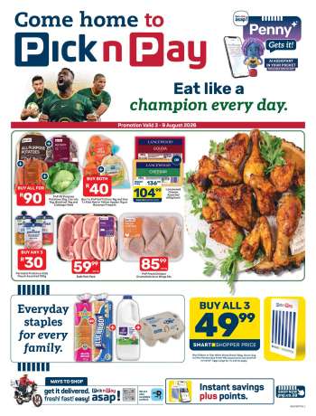 Pick n Pay catalogue  - 03/08/2026 - 09/08/2026.