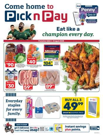 Pick n Pay catalogue  - 03/08/2026 - 09/08/2026.