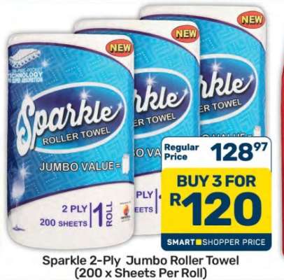 Sparkle 2-Ply Jumbo Roller Towel