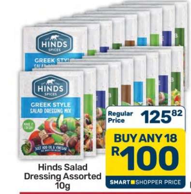 Hinds Salad Dressing Assorted 10g