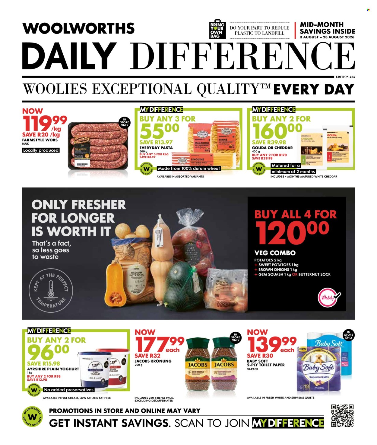Woolworths specials - 03/08/2026 - 23/08/2026. Page 1
