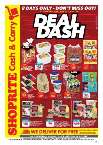 Shoprite catalogue  - 03/08/2026 - 10/08/2026.