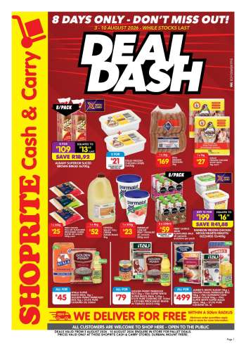 Shoprite catalogue  - 03/08/2026 - 10/08/2026.