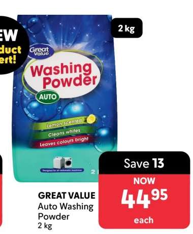 GREAT VALUE Auto Washing Powder