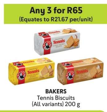 Bakers Tennis Biscuits