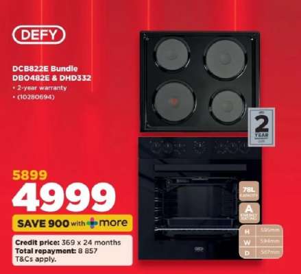 DEFY DCB822E Bundle DBO482E & DHD332