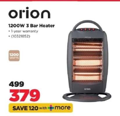 orion 1200W 3 Bar Heater