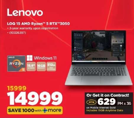 Lenovo LOQ 15 AMD Ryzen™ 5 RTX™3050