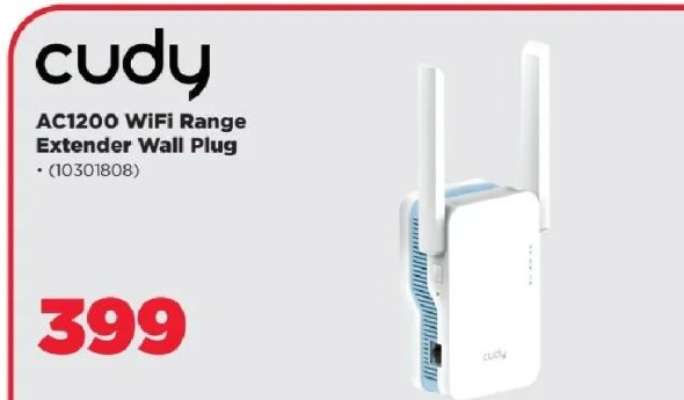 cudy AC1200 WiFi Range Extender Wall Plug