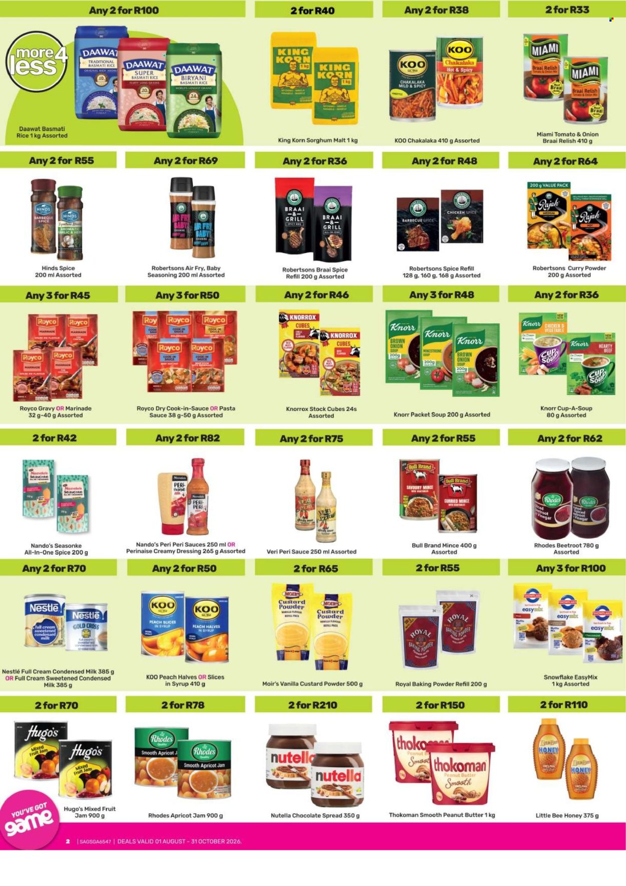Game specials - 01/08/2026 - 31/10/2026. Page 2