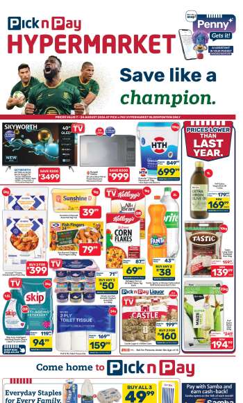 Pick n Pay Hypermarket catalogue  - 07/08/2026 - 24/08/2026.