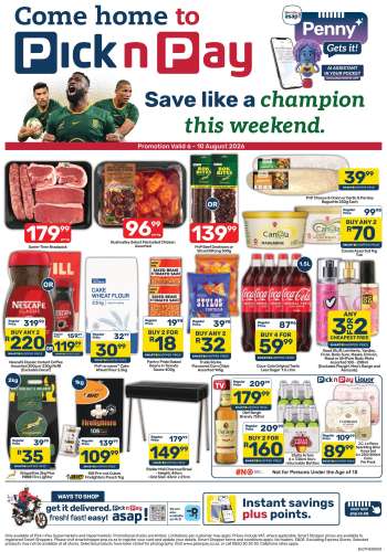 Pick n Pay catalogue  - 06/08/2026 - 10/08/2026.