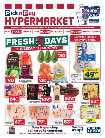 Pick n Pay Hypermarket catalogue  - 06/08/2026 - 10/08/2026.
