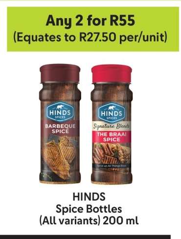 HINDS Spice Bottles