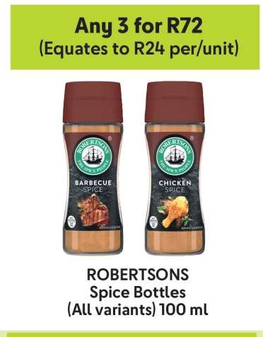 ROBERTSONS Spice Bottles