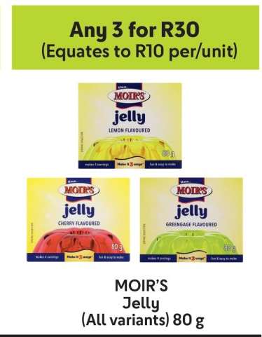 MOIR'S Jelly (All variants)