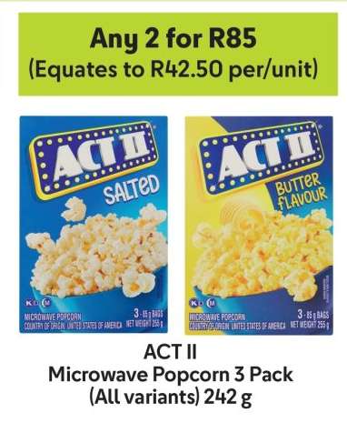 ACT II Microwave Popcorn 3 Pack