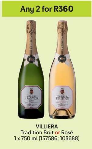 VILLIERA Tradition Brut or Rosé