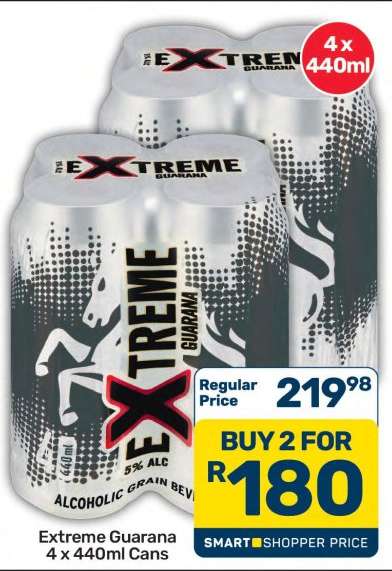 Extreme Guarana 4 x 440ml Cans