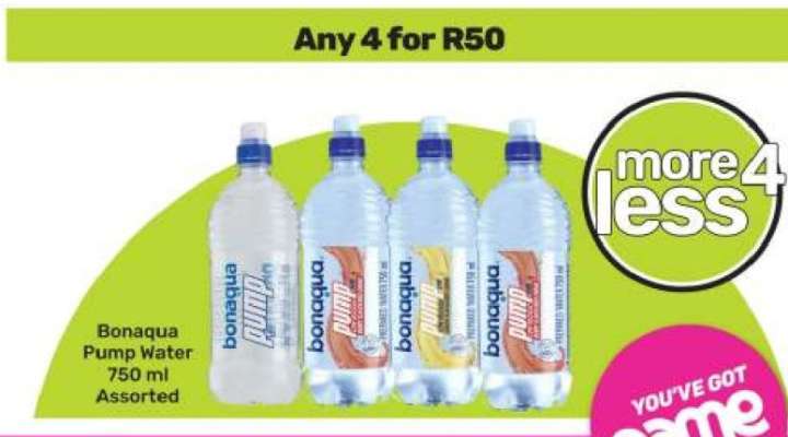Bonaqua Pump Water 750 ml Assorted