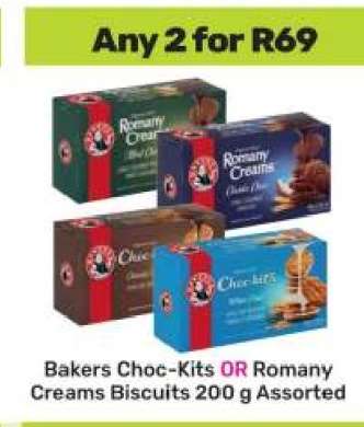 Bakers Choc-kits OR Romany Creams Biscuits