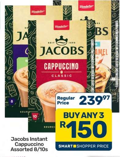 Jacobs Instant
Cappuccino Assorted
8/10s