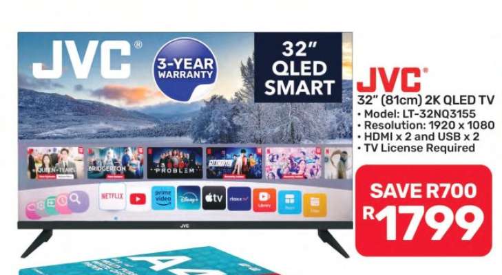 JVC 32" 2K QLED TV