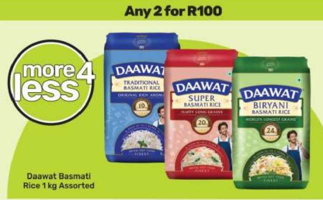 Daawat Basmati Rice 1 kg Assorted