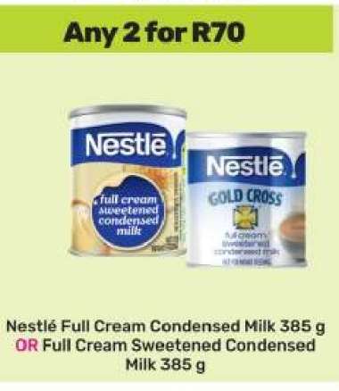 Nestlé Full Cream Condensed Milk 385g OR Full Cream Sweetened Condensed Milk 385g